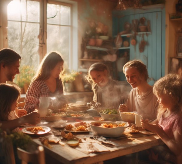 温馨瞬间，餐点时光