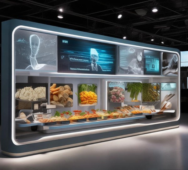 餐饮新食材展板，技术融合，创新引领餐饮未来